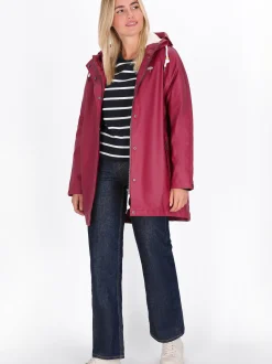 Schmuddelwedda Damen Jacke in rot