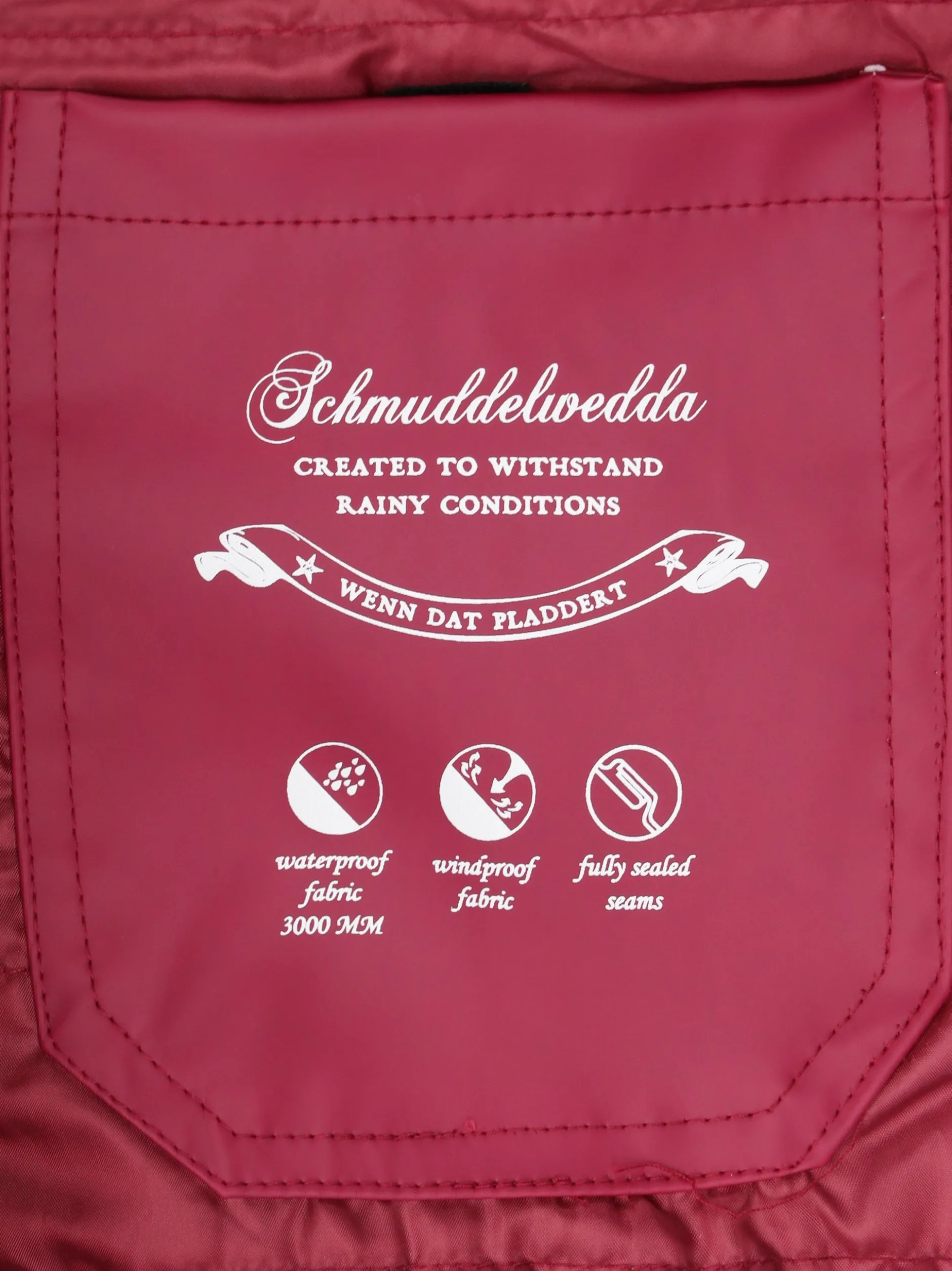 Schmuddelwedda Damen Jacke in rot