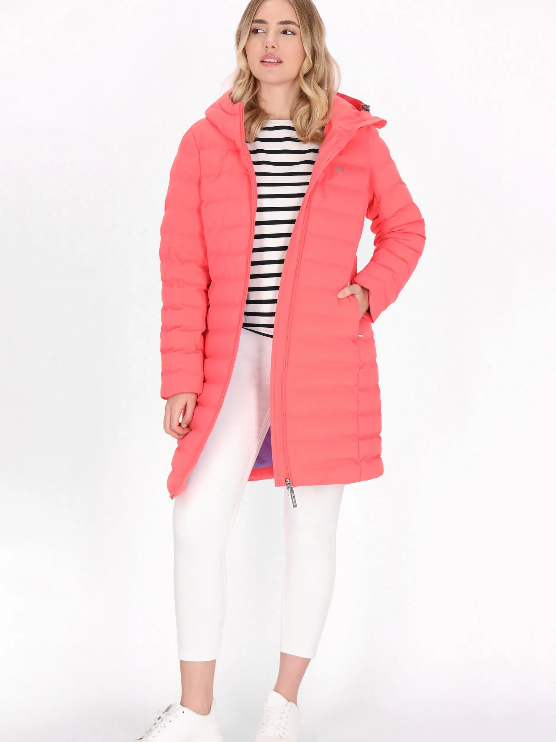 Schmuddelwedda Damen Jacke in koralle