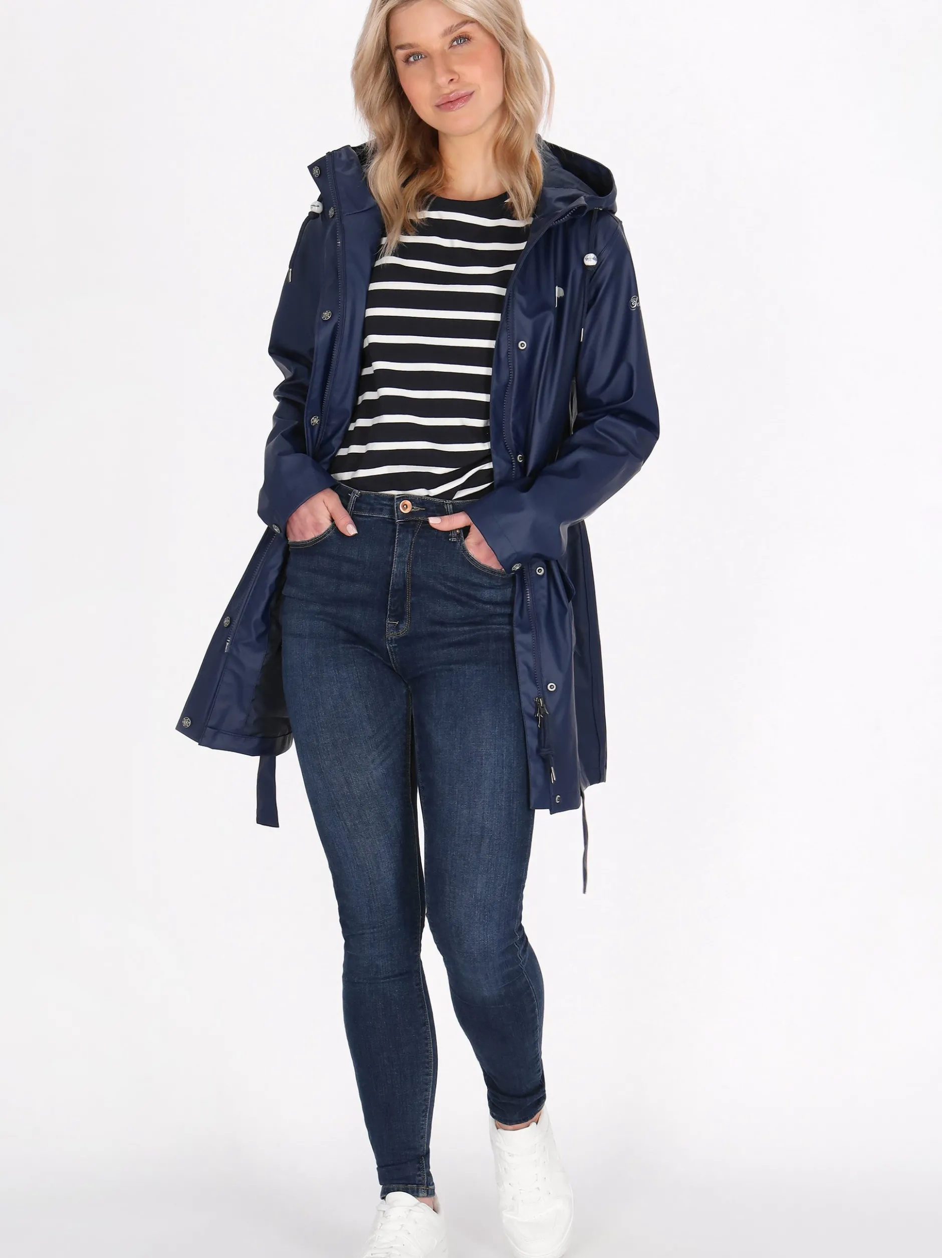 Schmuddelwedda Damen Mantel in marine