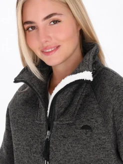 Schmuddelwedda Damen Mantel in grau