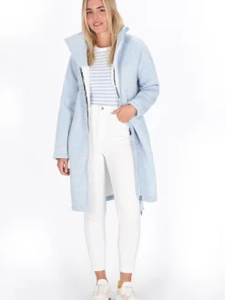 Schmuddelwedda Damen Mantel in hellblau
