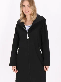 Schmuddelwedda Damen Mantel in schwarz