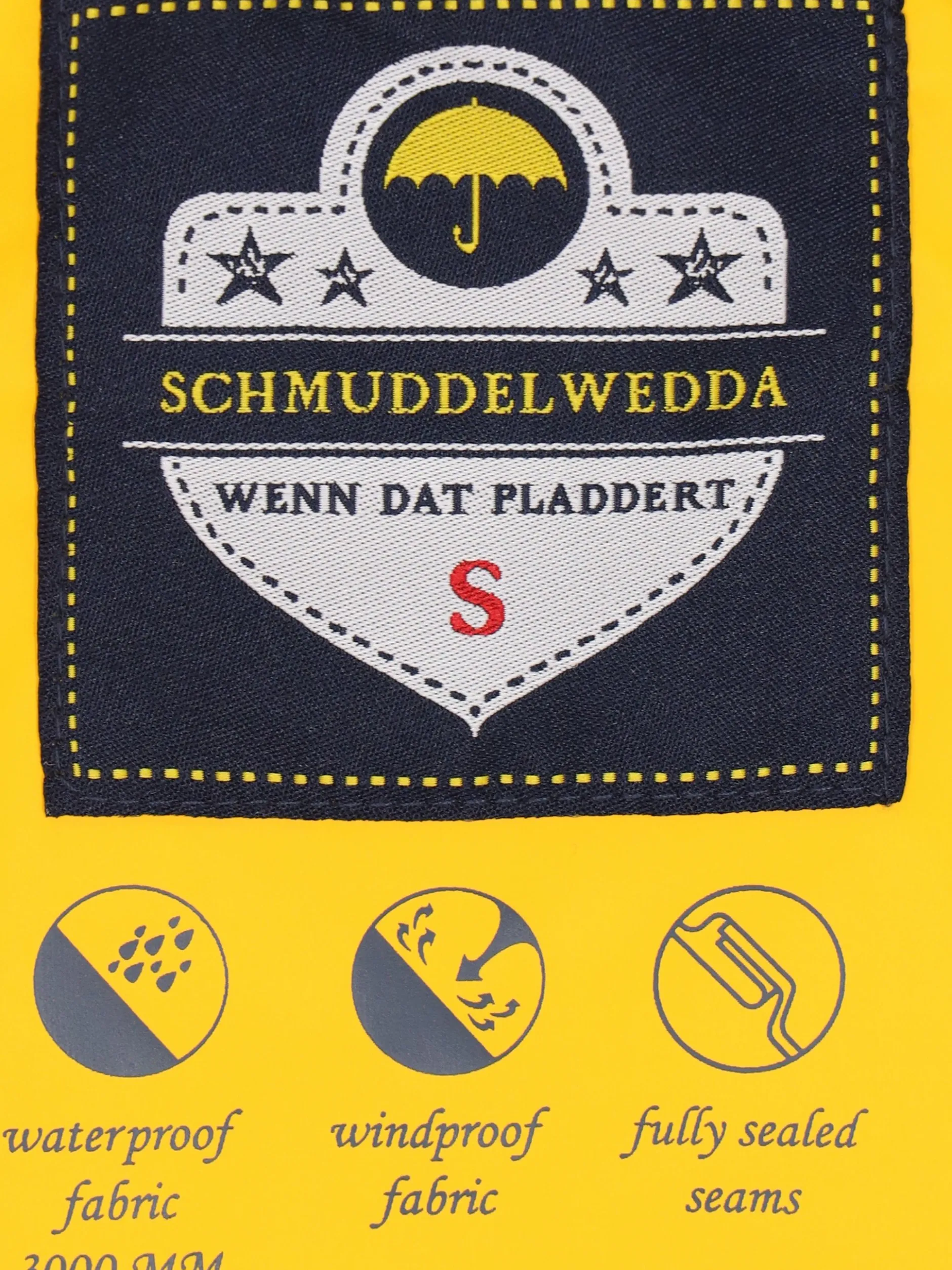 Schmuddelwedda Damen Mantel in gelb