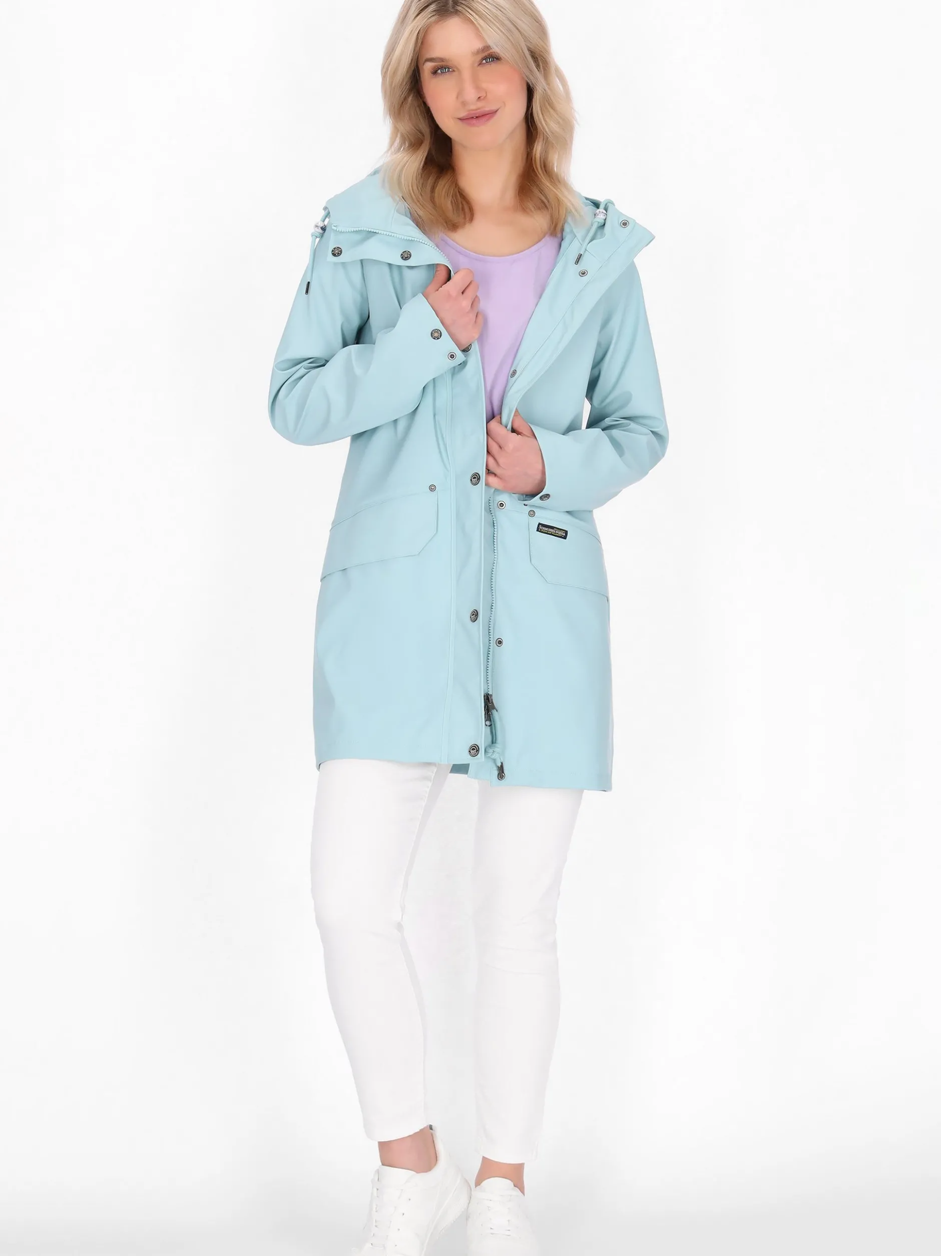 Schmuddelwedda Damen Mantel in blau