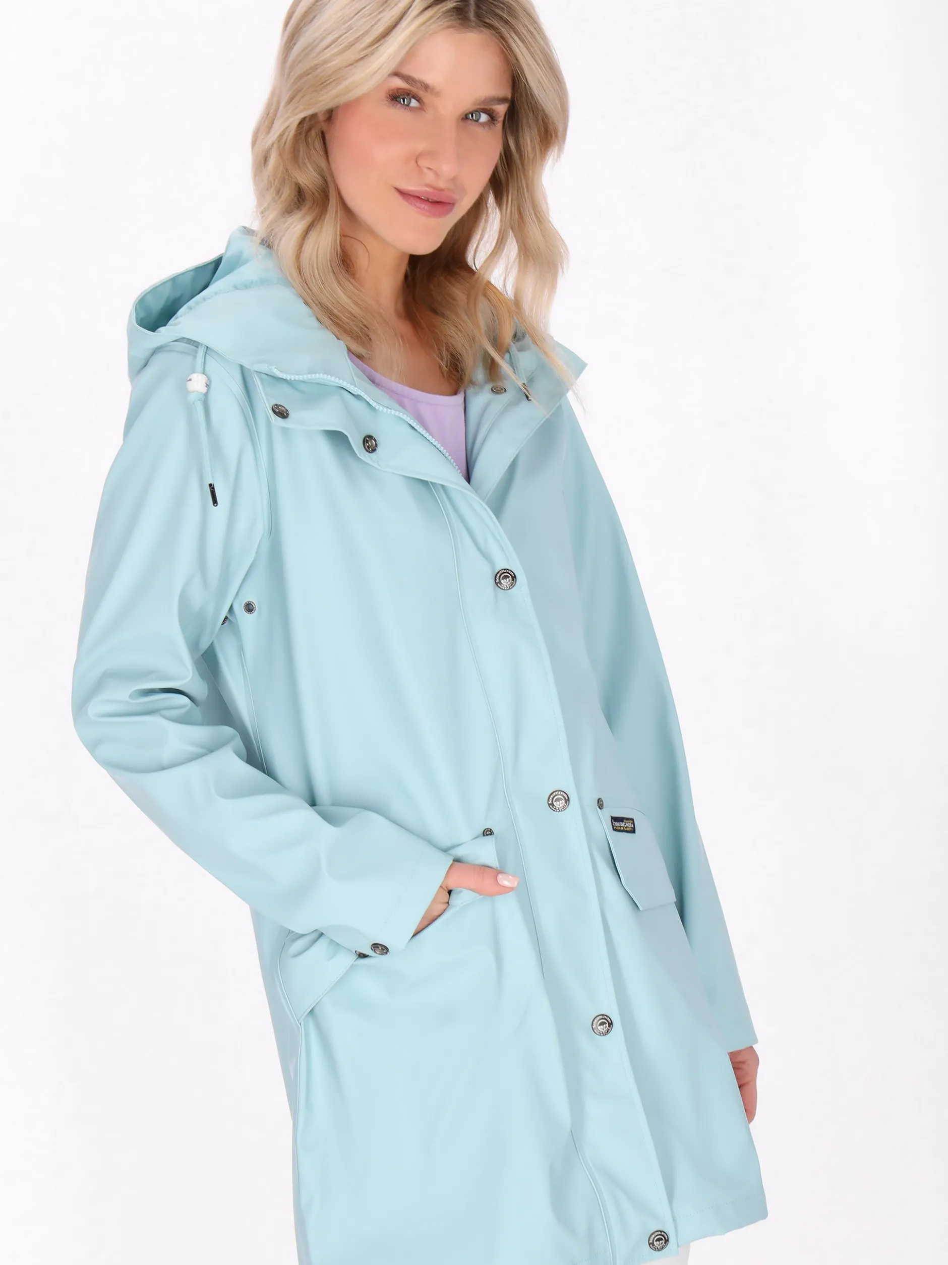 Schmuddelwedda Damen Mantel in blau