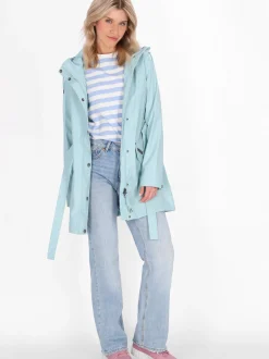 Schmuddelwedda Damen Mantel in blau