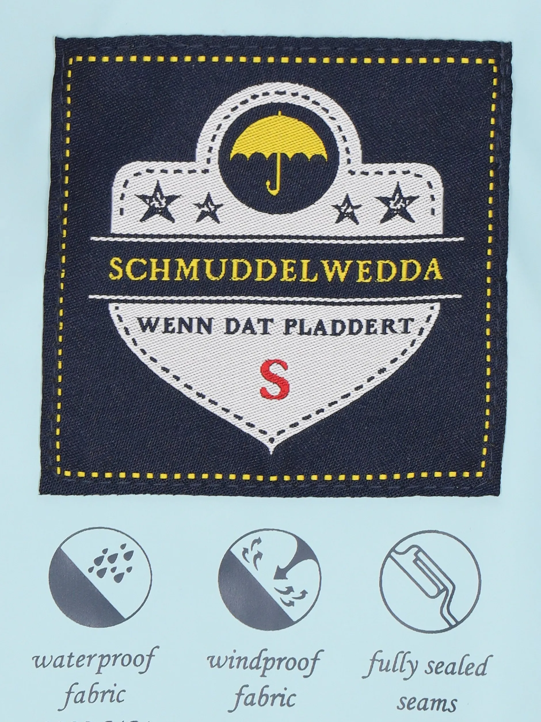 Schmuddelwedda Damen Mantel in blau