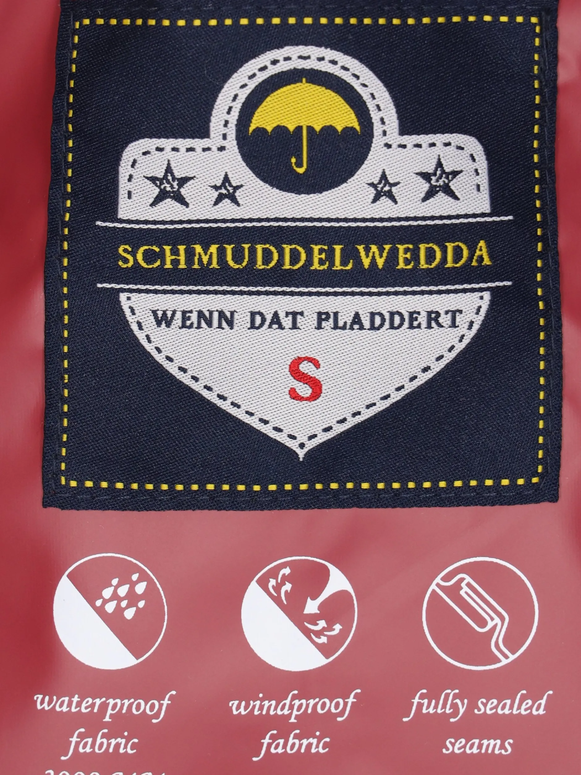 Schmuddelwedda Damen Mantel in bordeaux