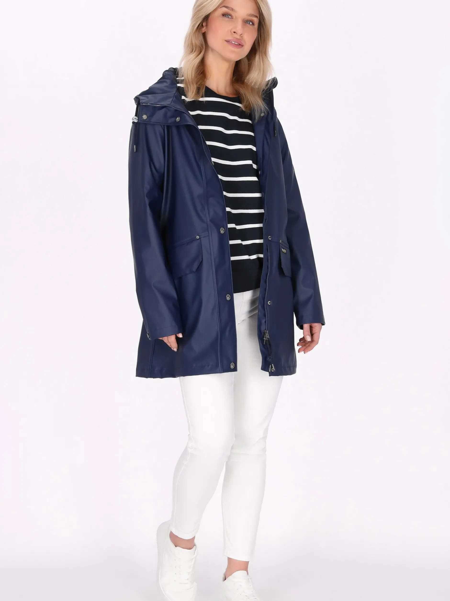 Schmuddelwedda Damen Mantel in marine