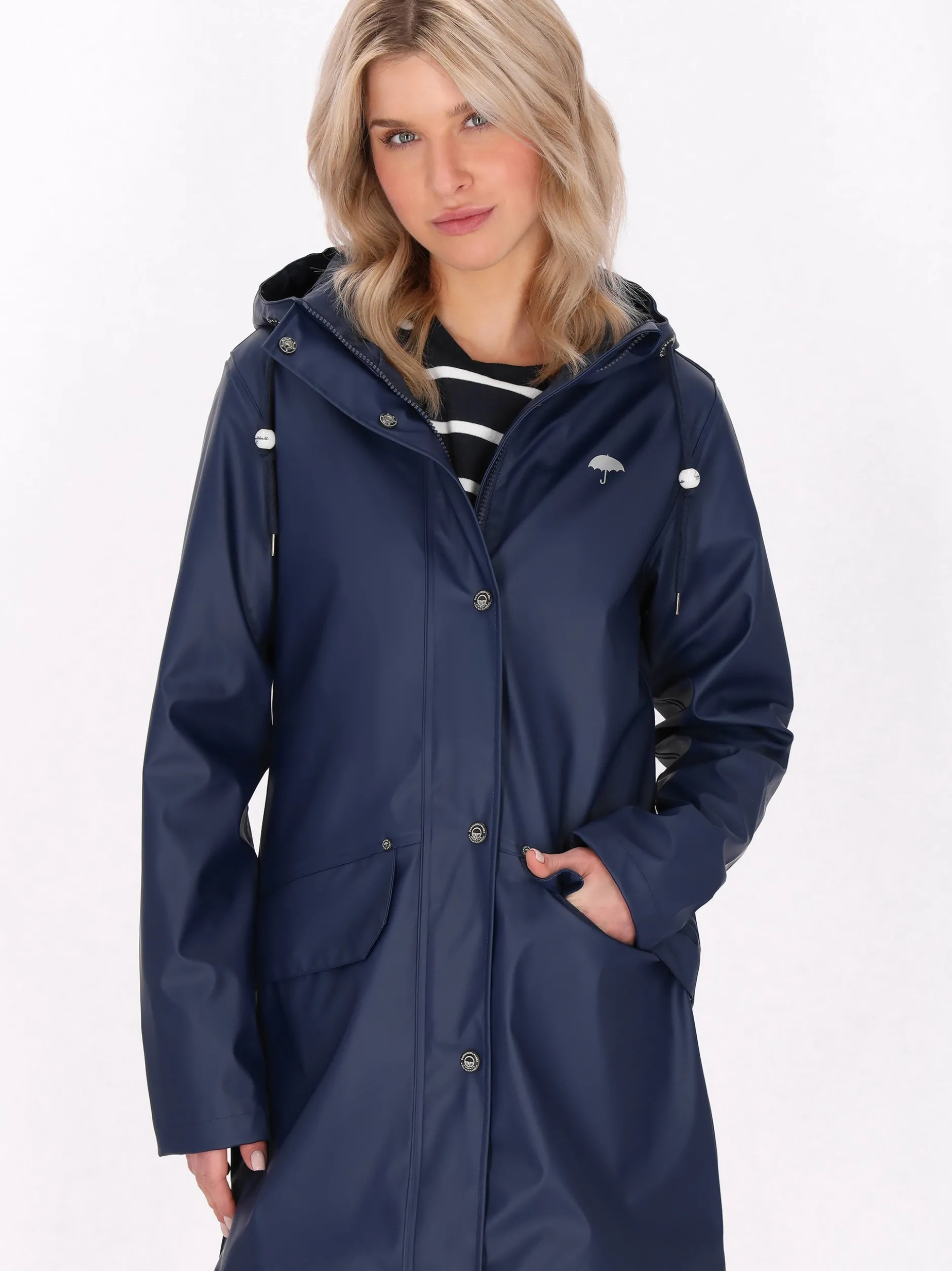 Schmuddelwedda Damen Mantel in marine