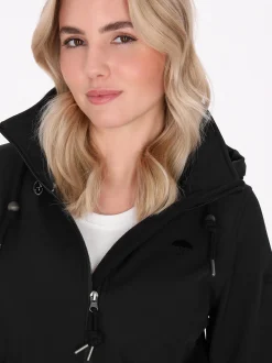 Schmuddelwedda Damen Softshelljacke in schwarz