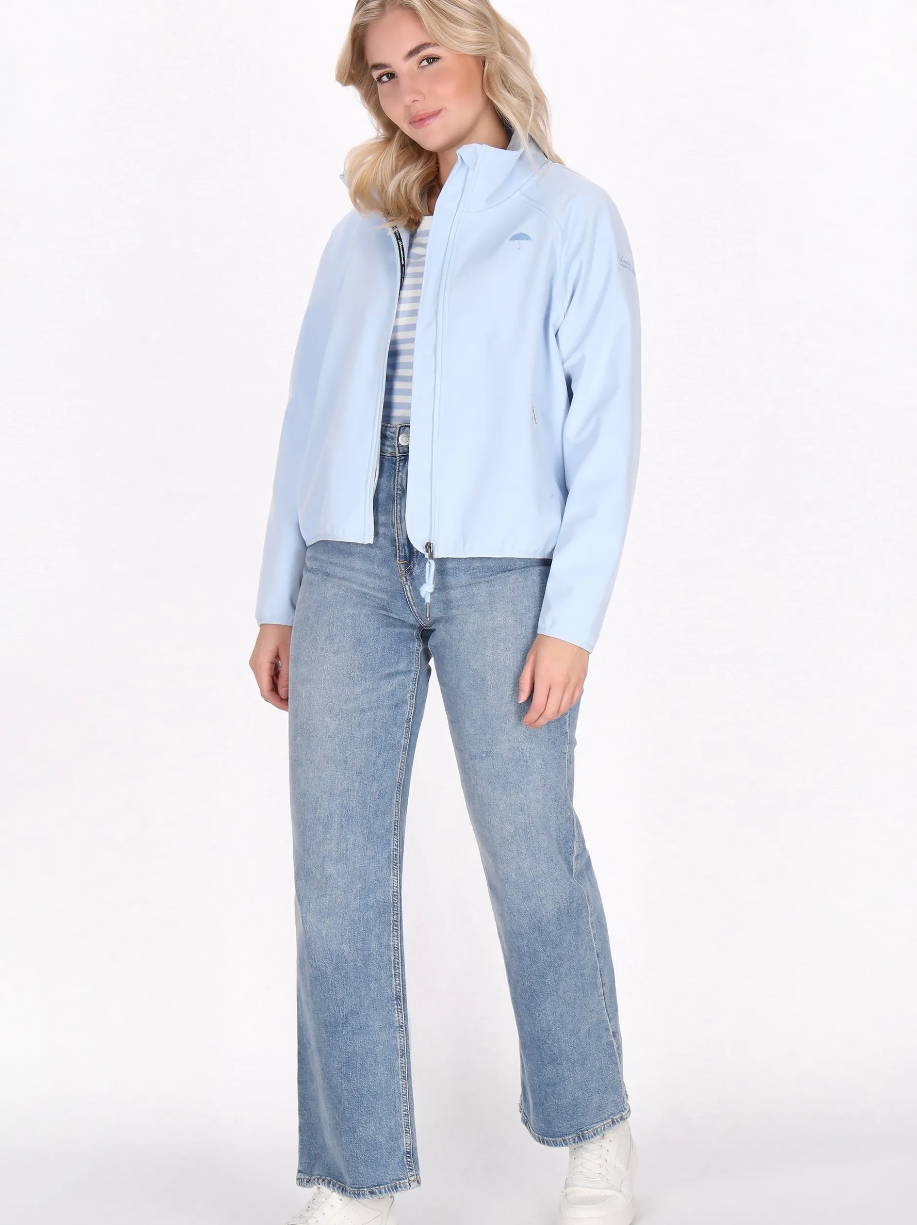 Schmuddelwedda Damen Softshelljacke in blau