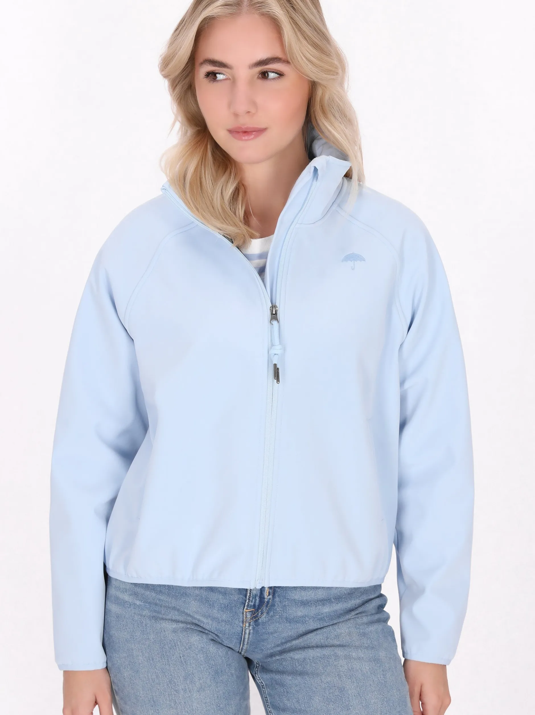 Schmuddelwedda Damen Softshelljacke in blau