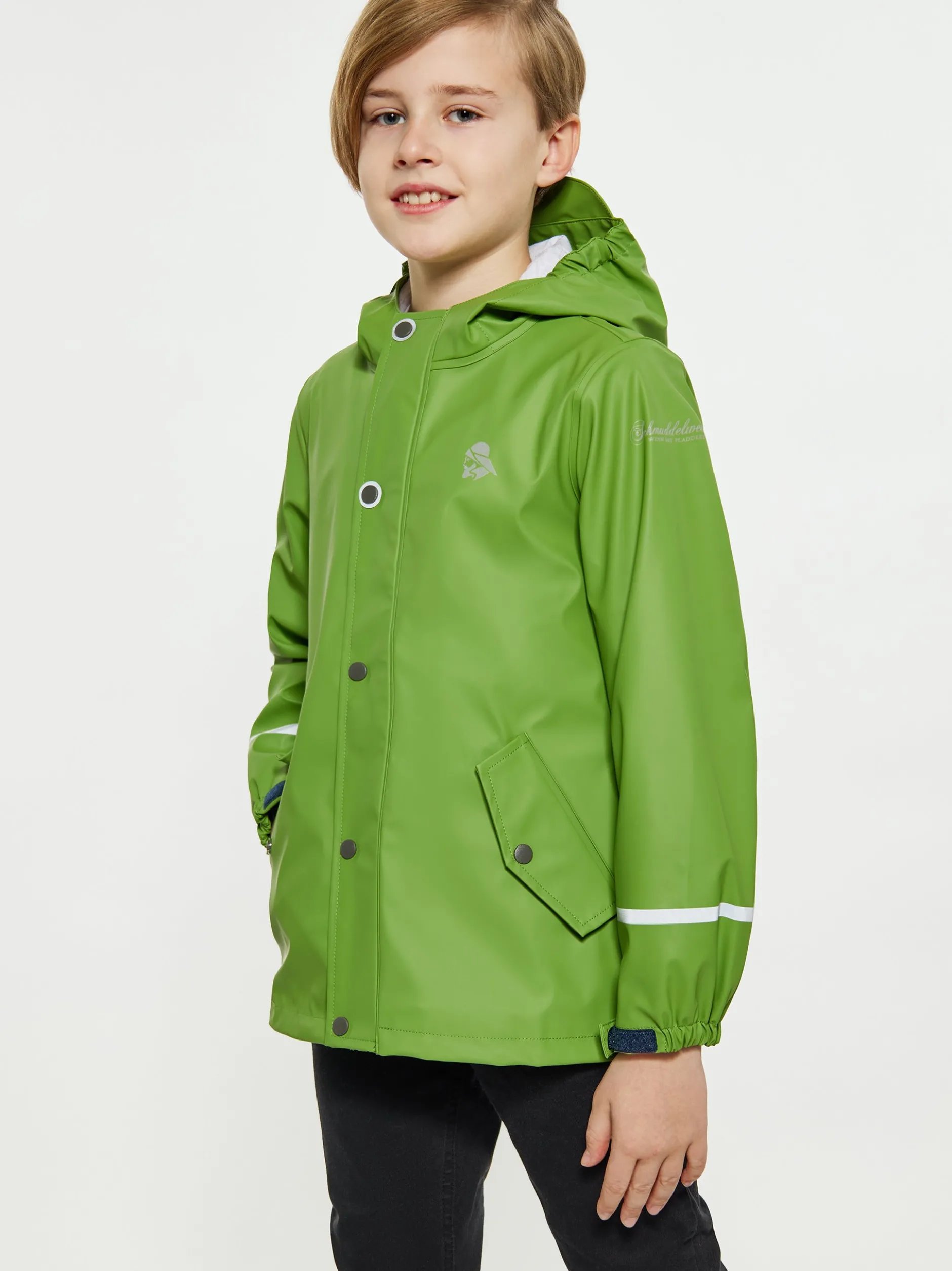 Schmuddelwedda Jungen (Kinder) Regenmantel in grün