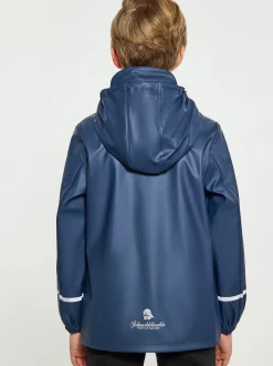 Schmuddelwedda Jungen (Kinder) Regenmantel in blau