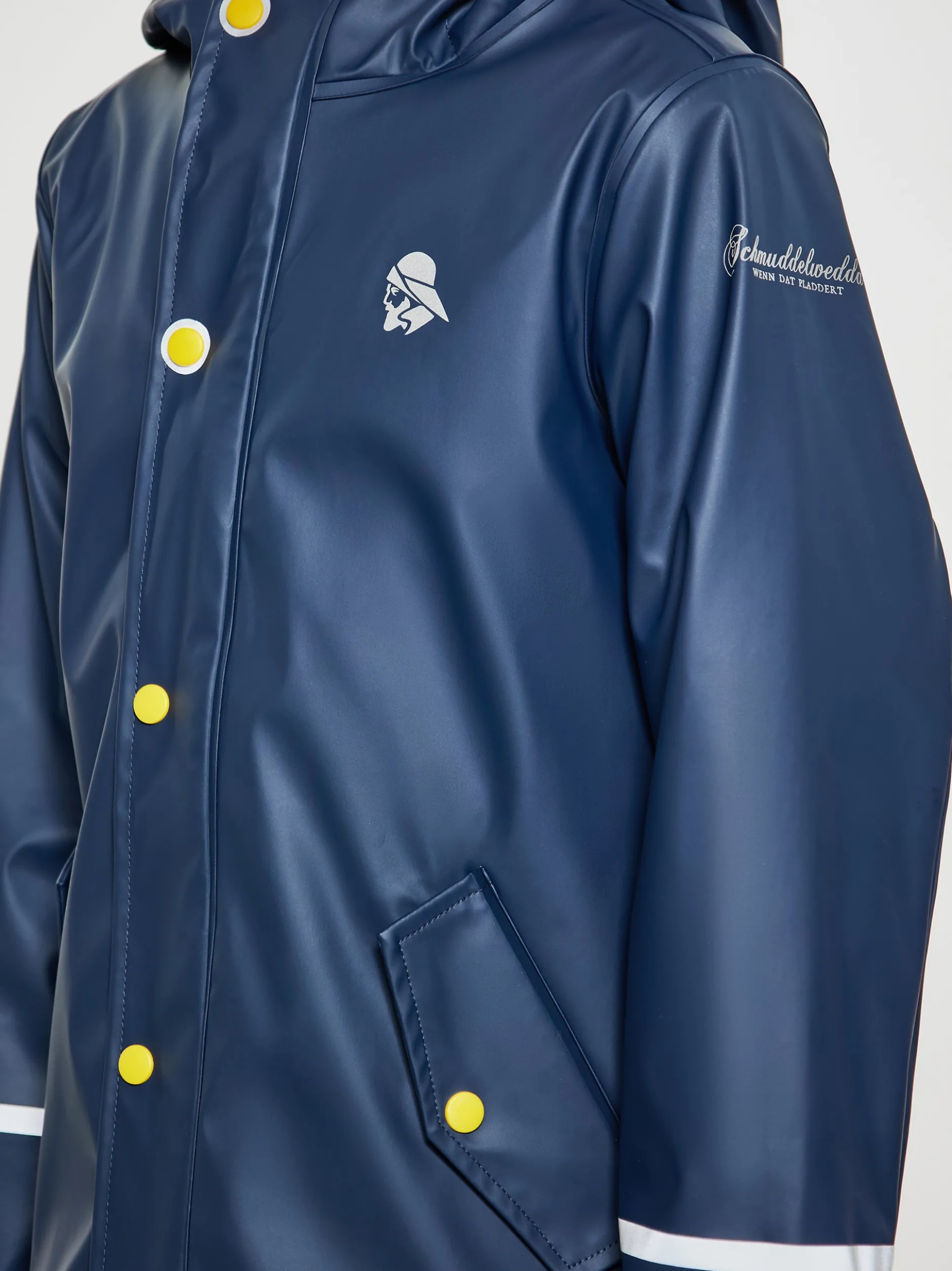 Schmuddelwedda Jungen (Kinder) Regenmantel in blau