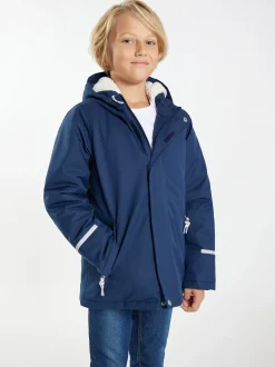 Schmuddelwedda Jungs Anorak + Tagesrucksack - SET in blau