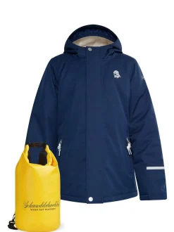 Schmuddelwedda Jungs Anorak + Tagesrucksack - SET in blau