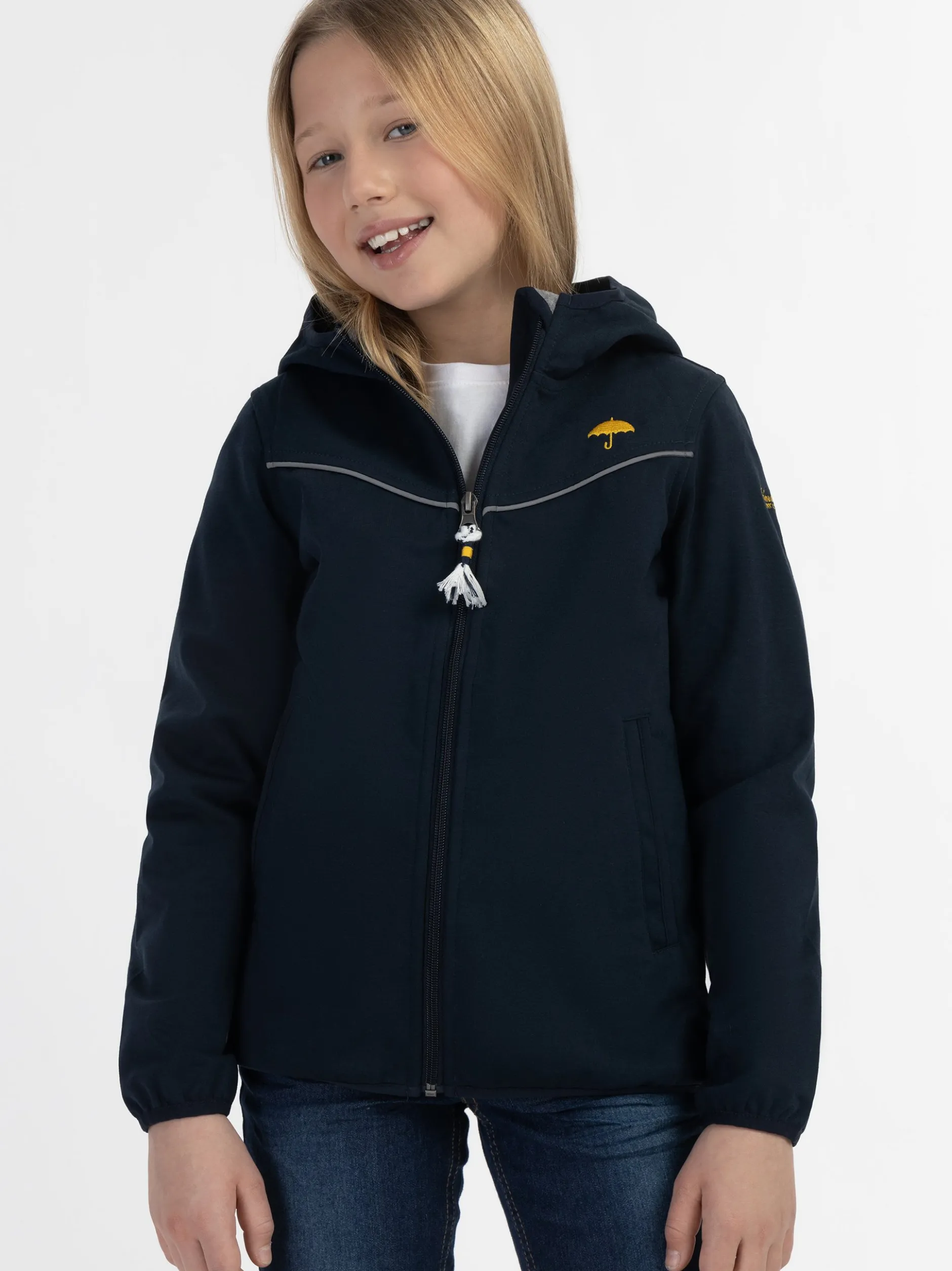 Schmuddelwedda Mädchen Funktionsjacke in blau