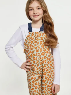Schmuddelwedda Mädchen (Kids) Regenhose in orange mint