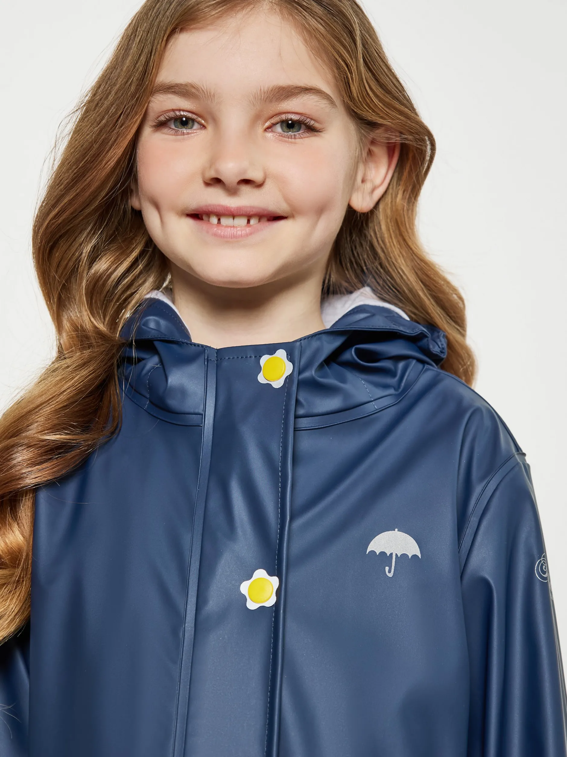 Schmuddelwedda Mädchen (Kids) Regenmantel in blau