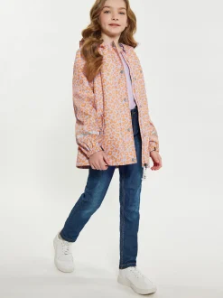 Schmuddelwedda Mädchen Regenjacke in orange