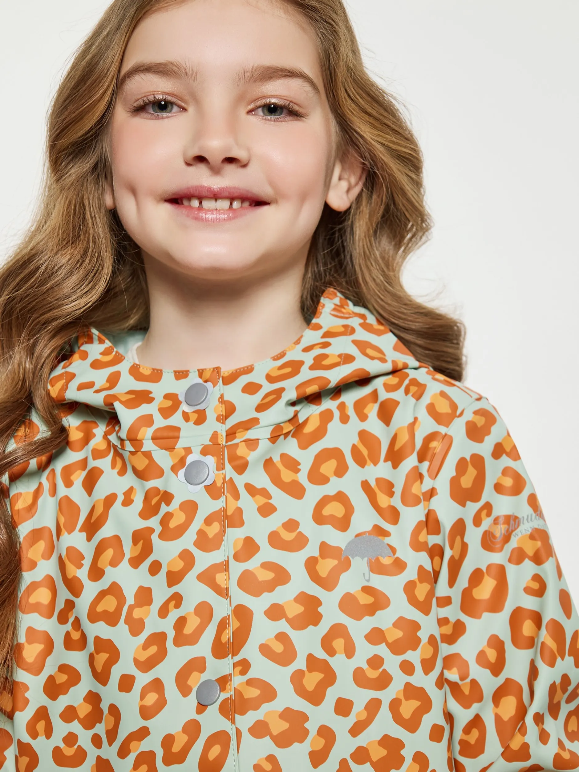 Schmuddelwedda Mädchen regenparka in orange