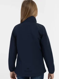 Schmuddelwedda Mädchen Softshelljacke - recyceltes Material in blau