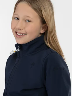 Schmuddelwedda Mädchen Softshelljacke - recyceltes Material in blau
