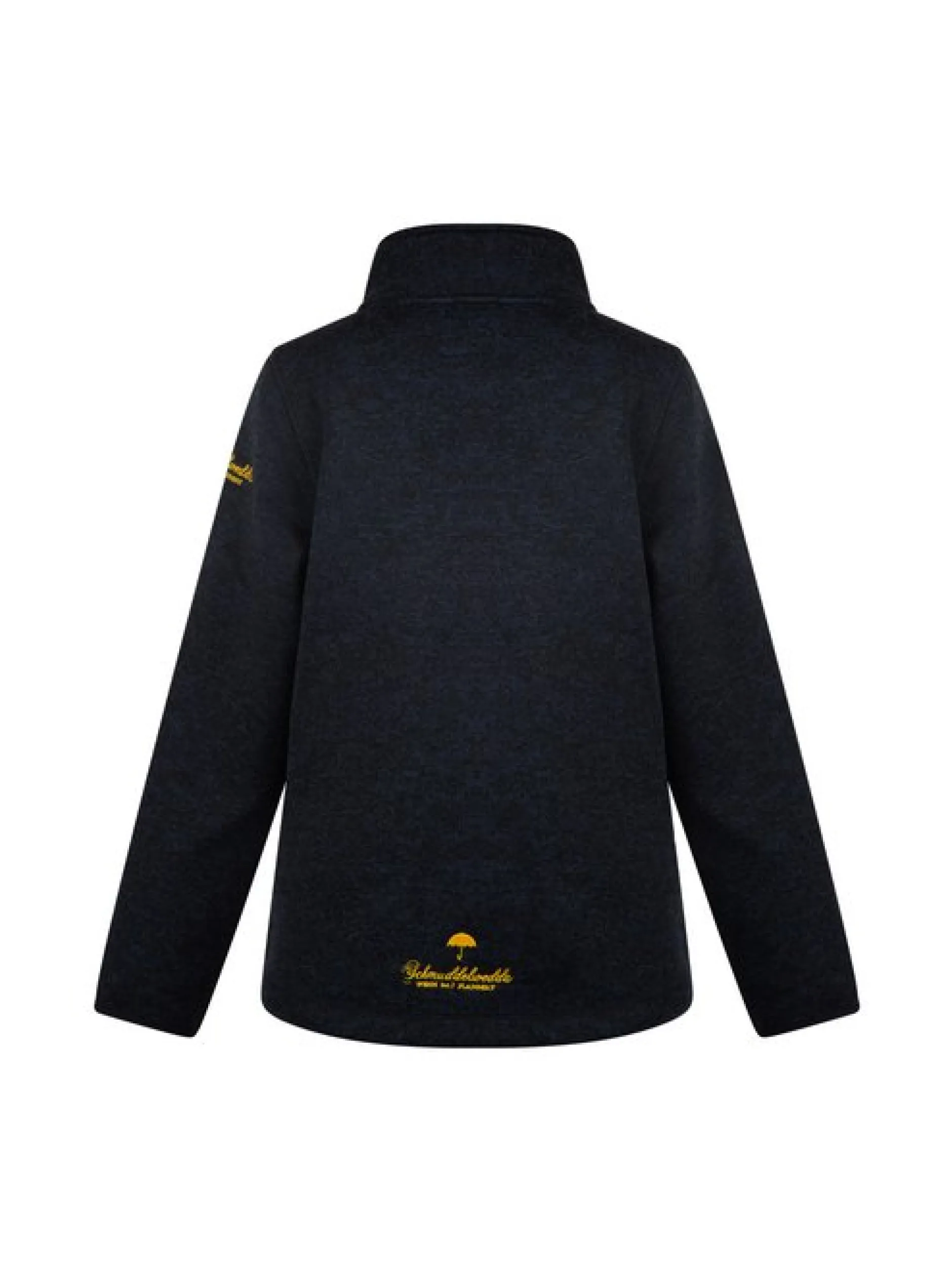 Schmuddelwedda Mädchen Strickfleecejacke in blau