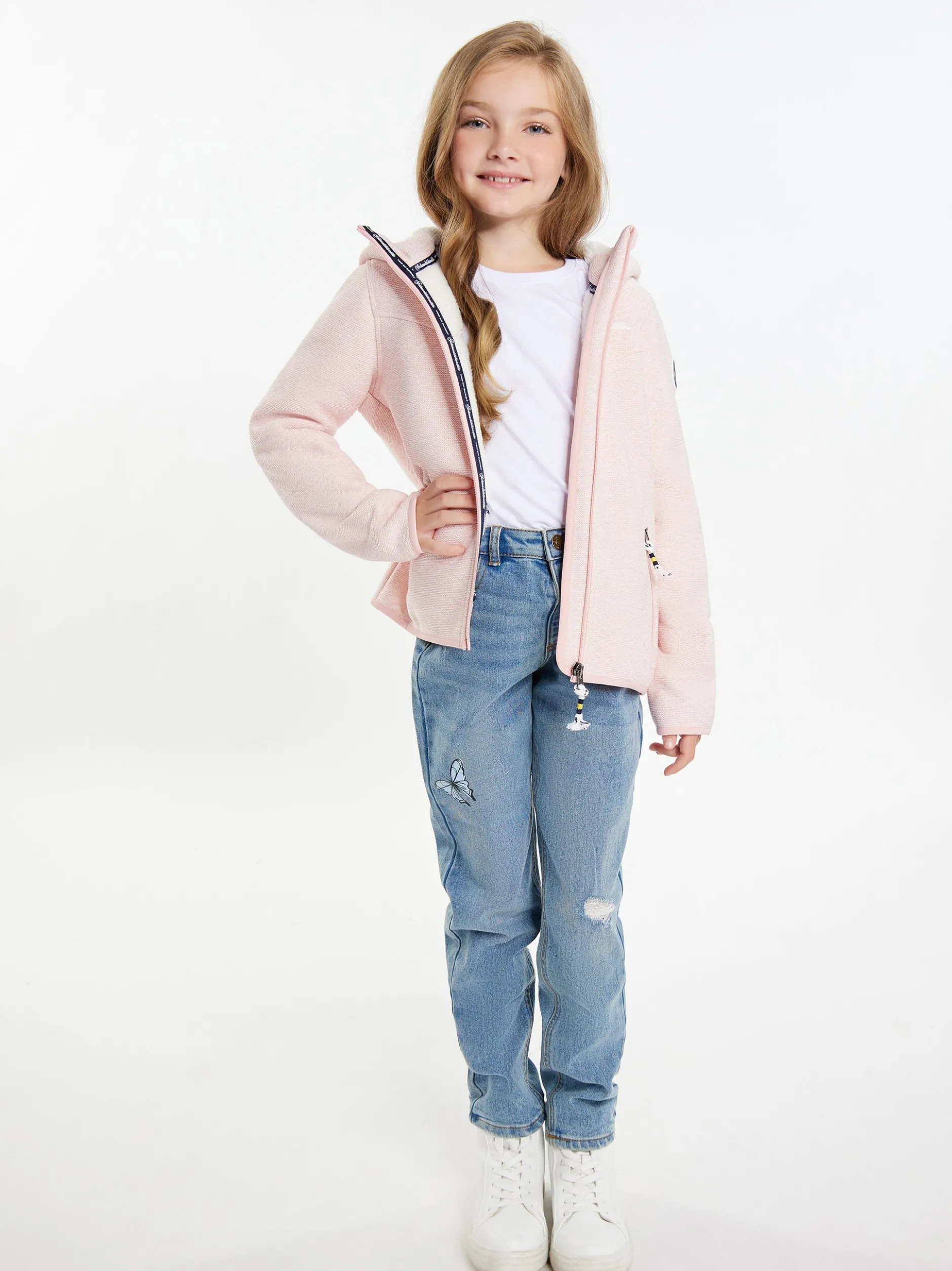 Schmuddelwedda Mädels Blouson + Tagesrucksack - SET in rosa