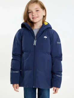 Schmuddelwedda Mädels Funktionelle Winterjacke in blau