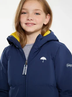 Schmuddelwedda Mädels Funktionelle Winterjacke in blau