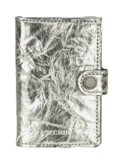 Secrid Unisex Geldbörse - Miniwallet Crunch in silber
