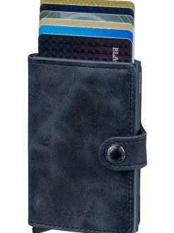 Secrid Unisex Geldbörse - Miniwallet Vintage in blau