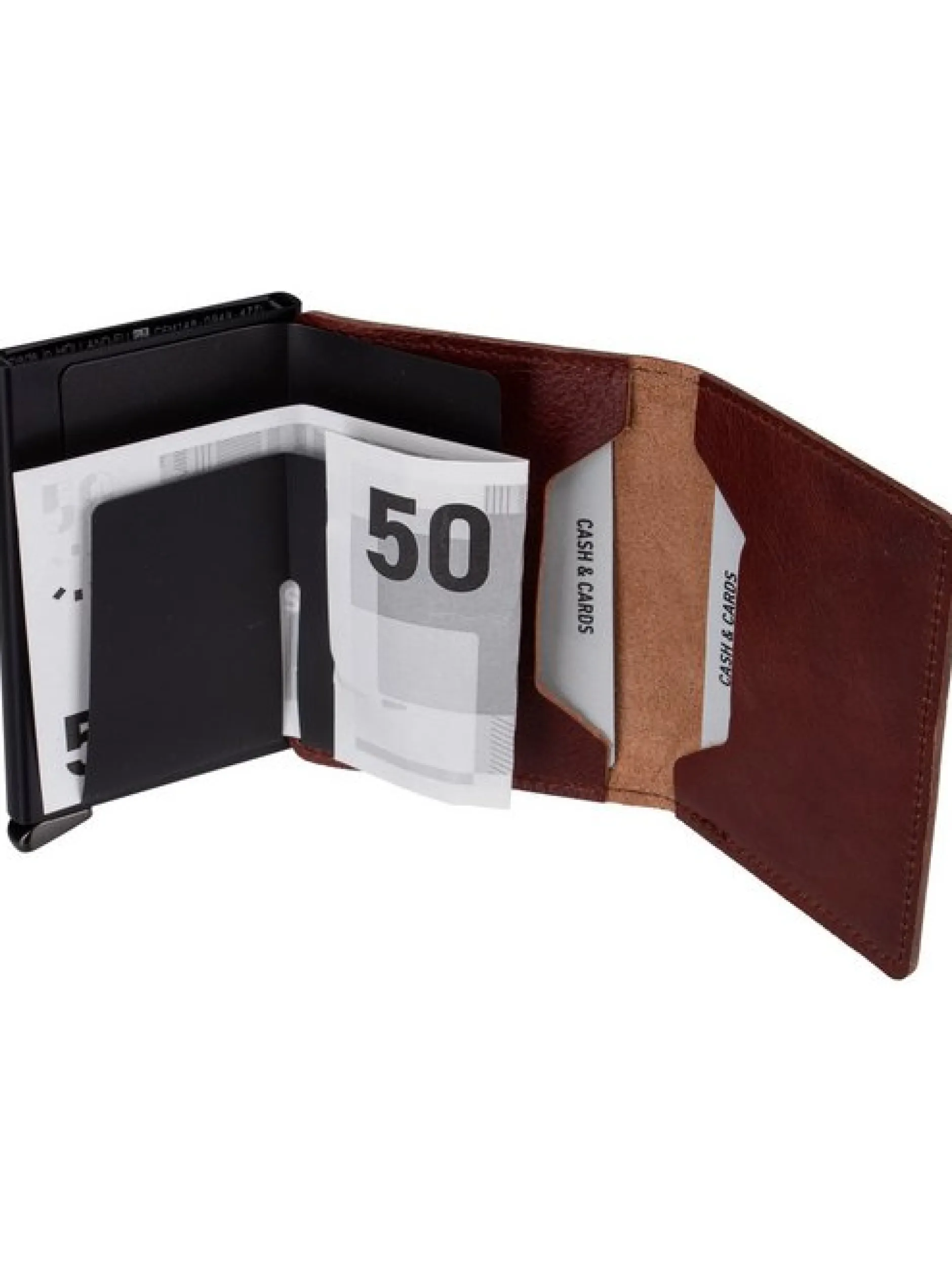 Secrid Unisex Geldbörse - Premium Slimwallet+ Dusk in braun