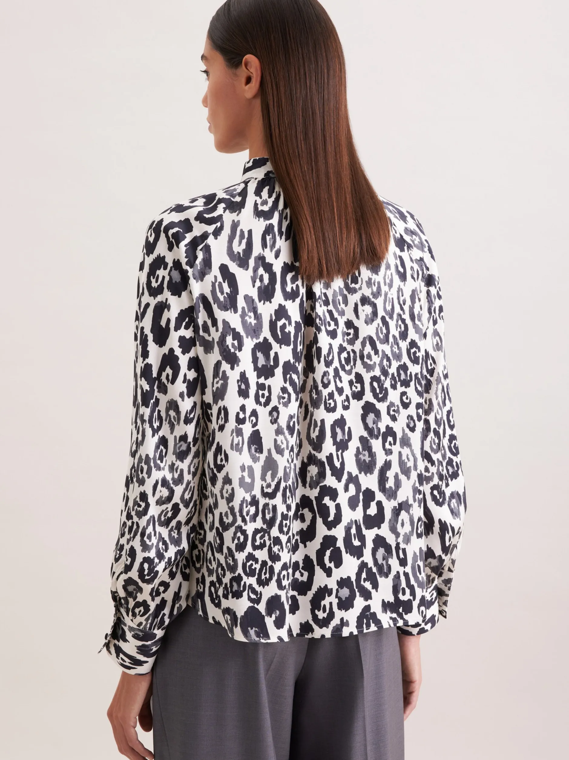 Seidensticker Damen Bluse - Regular Fit in schwarz weiß