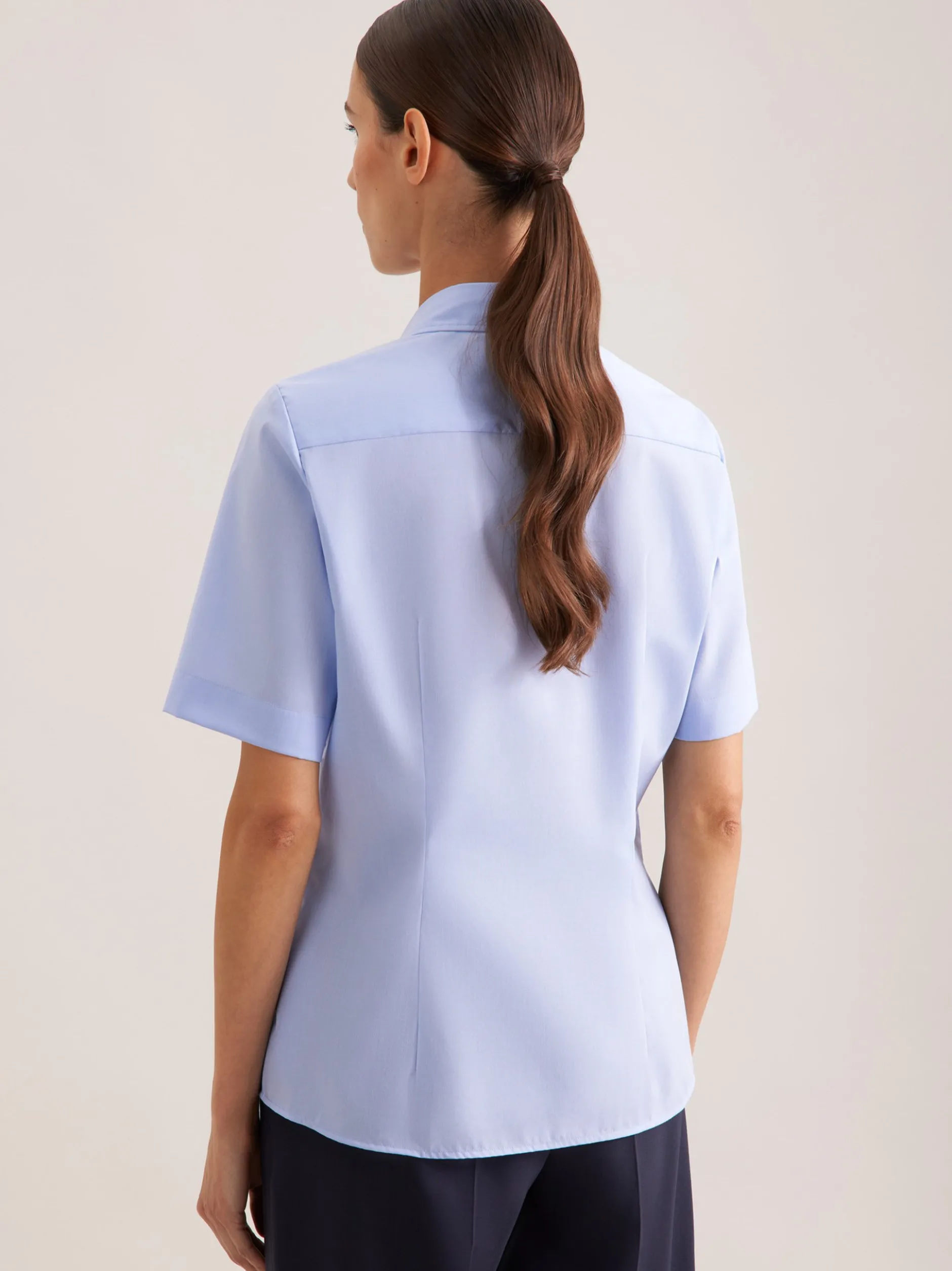 Seidensticker Damen Hemdbluse - Regular Fit in blau