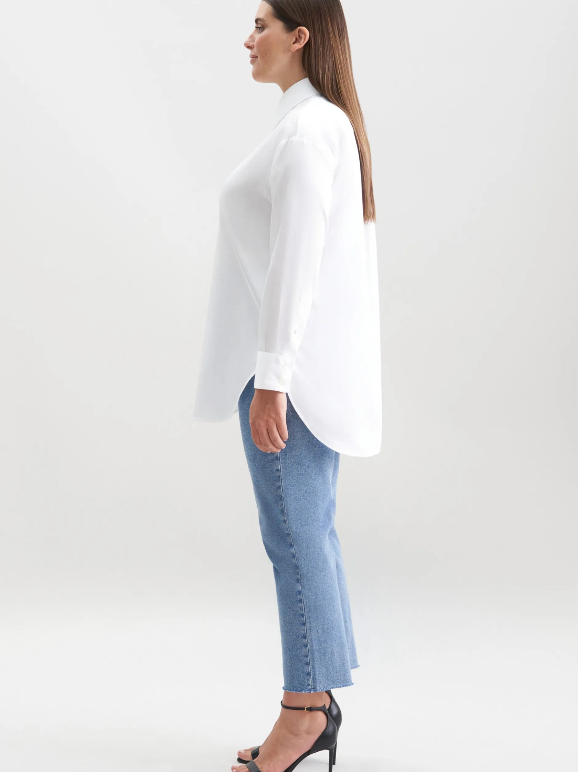 Seidensticker Damen Hemdbluse - Curvy in weiß