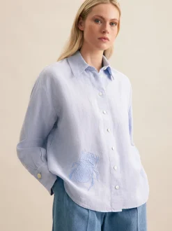 Seidensticker Damen Hemdbluse - Oversized Fit in blau