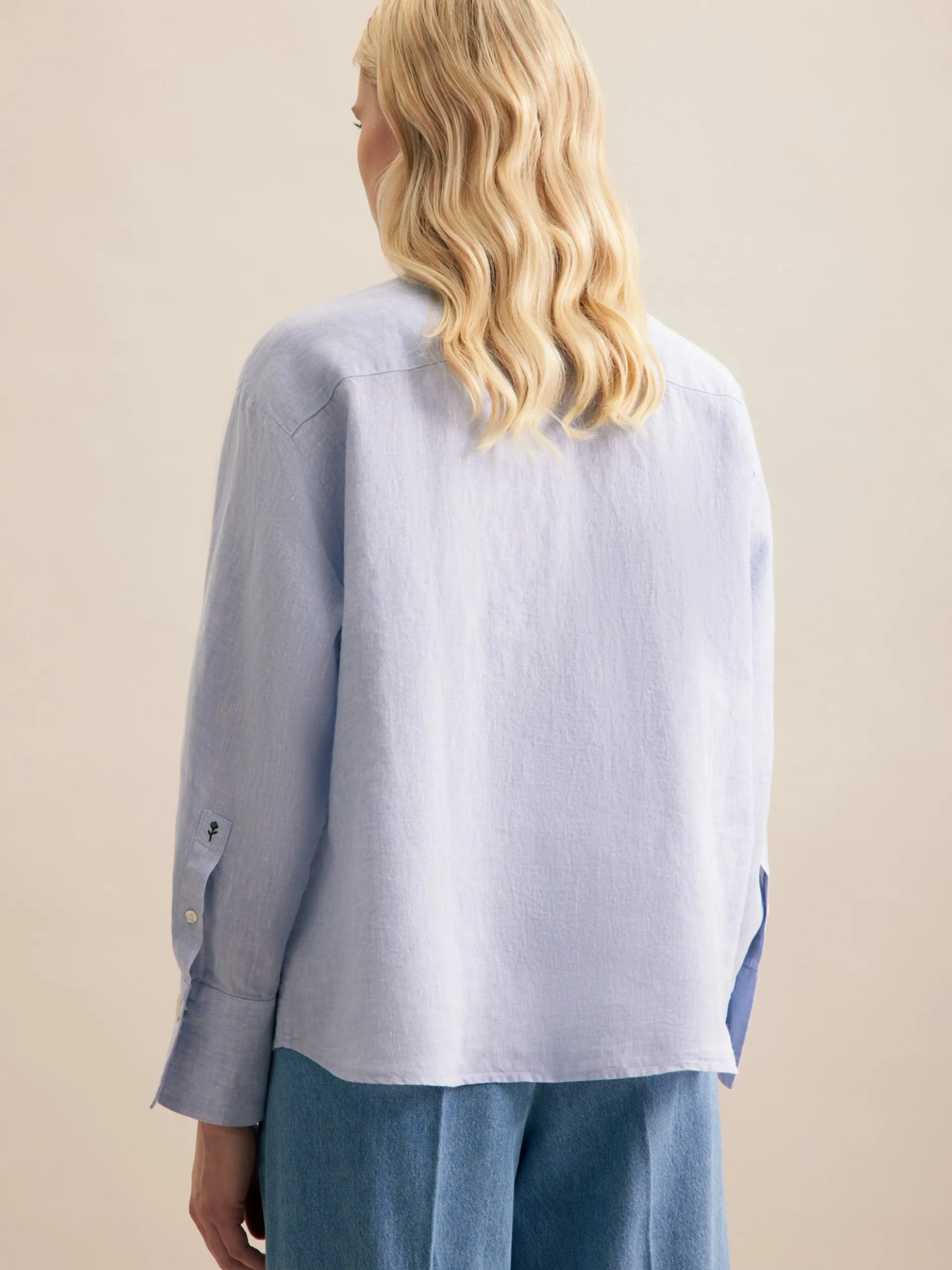 Seidensticker Damen Hemdbluse - Oversized Fit in blau