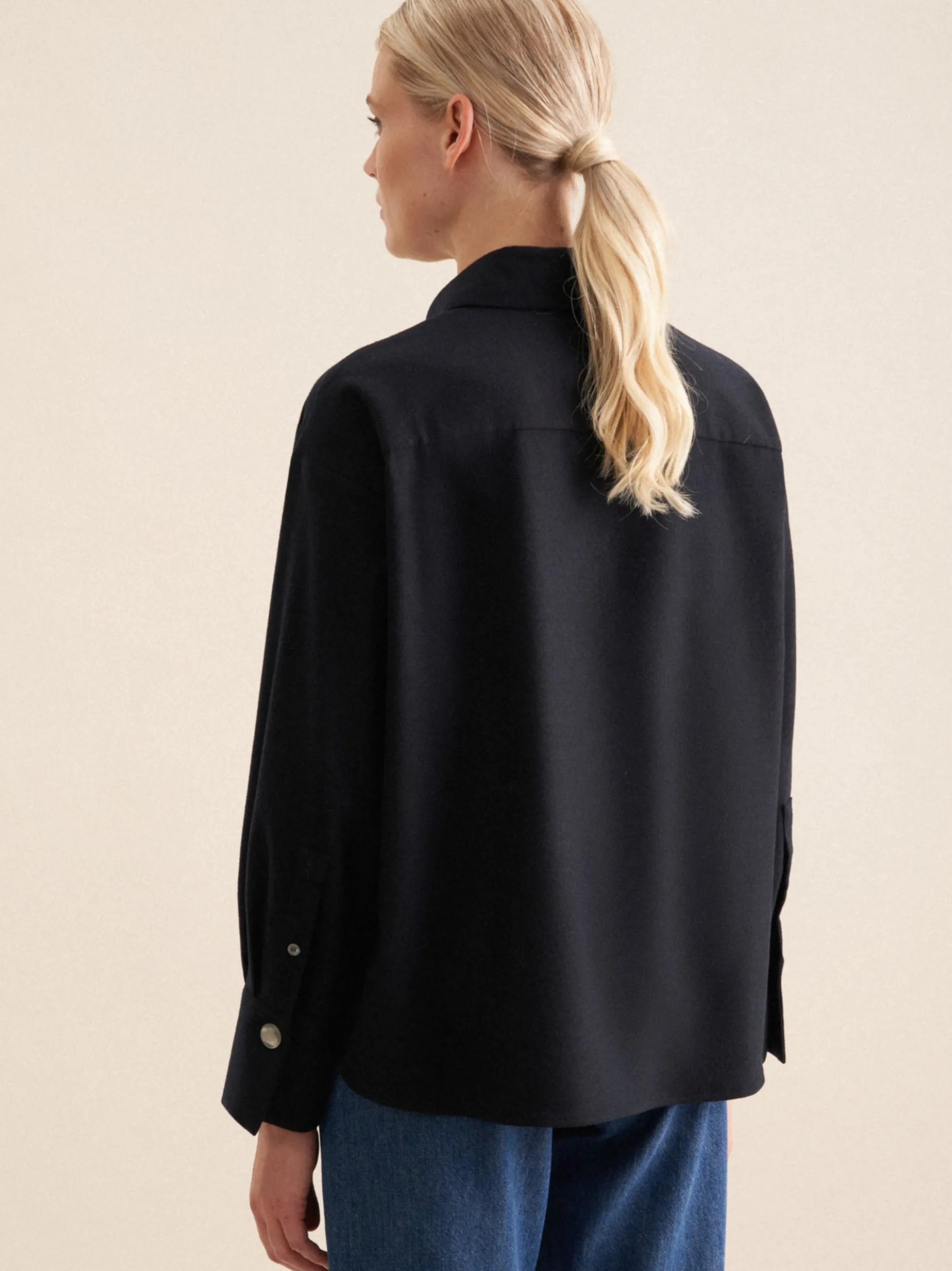 Seidensticker Damen Hemdbluse - Oversized Fit in blau
