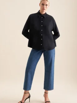 Seidensticker Damen Hemdbluse - Oversized Fit in blau
