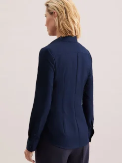 Seidensticker Damen Hemdbluse - Slim Fit in blau