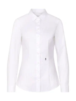 Seidensticker Damen Hemdbluse - Slim Fit in weiß