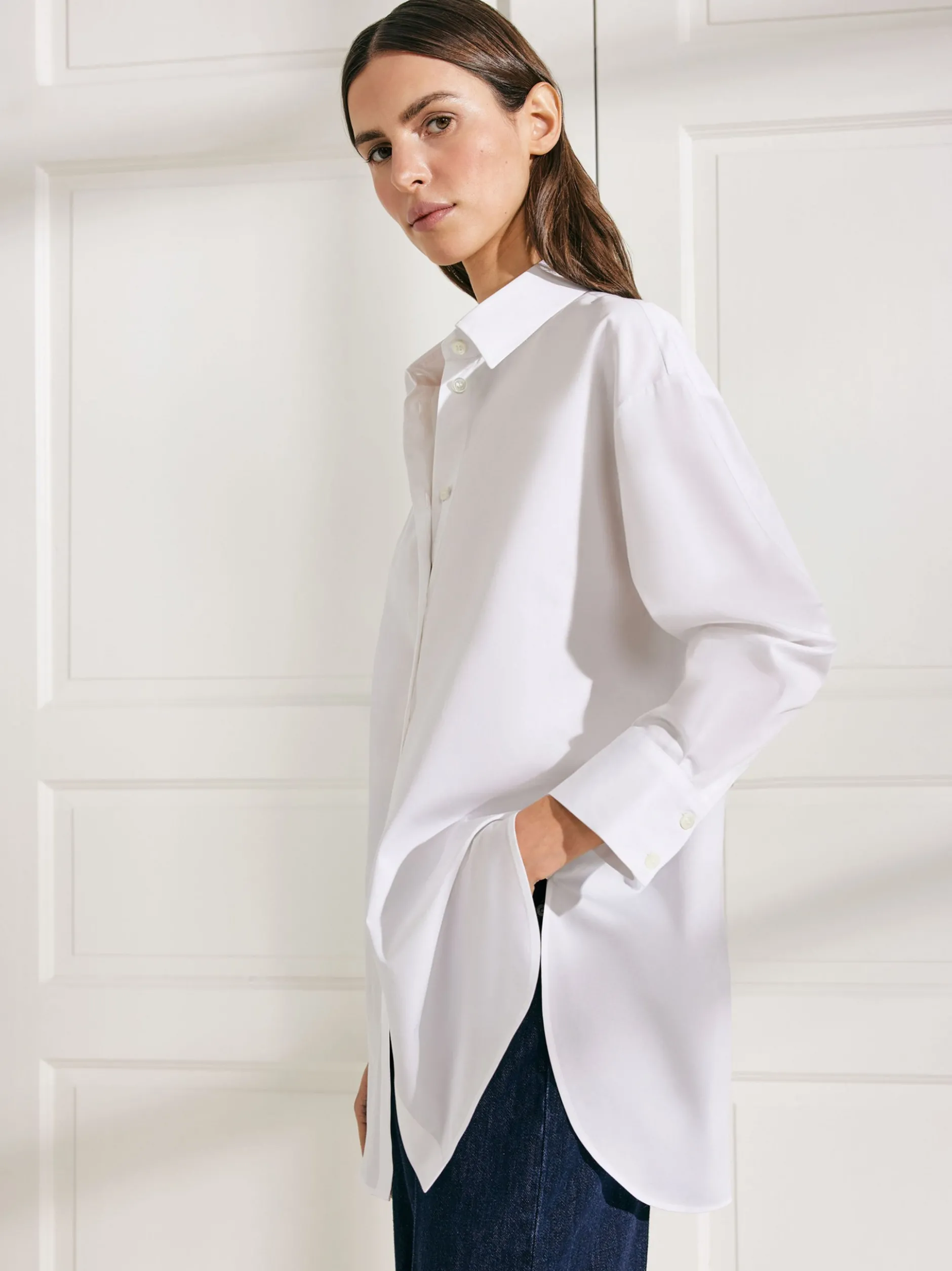 Seidensticker Damen Hemdbluse - Oversized Fit in weiß