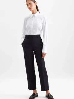 Seidensticker Damen Hemdbluse - Slim Fit in weiß