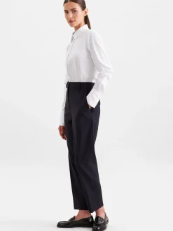 Seidensticker Damen Hemdbluse - Slim Fit in weiß