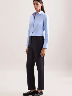 Seidensticker Damen Hemdbluse - Slim Fit in blau